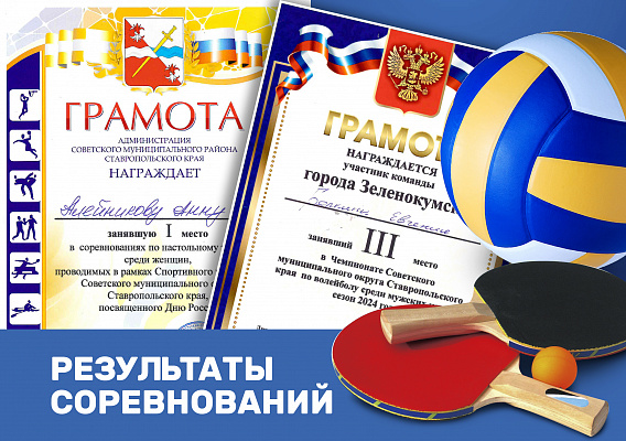 Результаты спортивных соревнований, посвященных Дню России